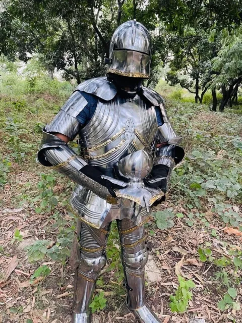 Medieval Knight Suit of Armor 17th Century Combat Full Body Gothic Armor Suit 3