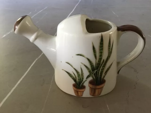 Ceramic watering can Japanese, 4” x 6” good condition