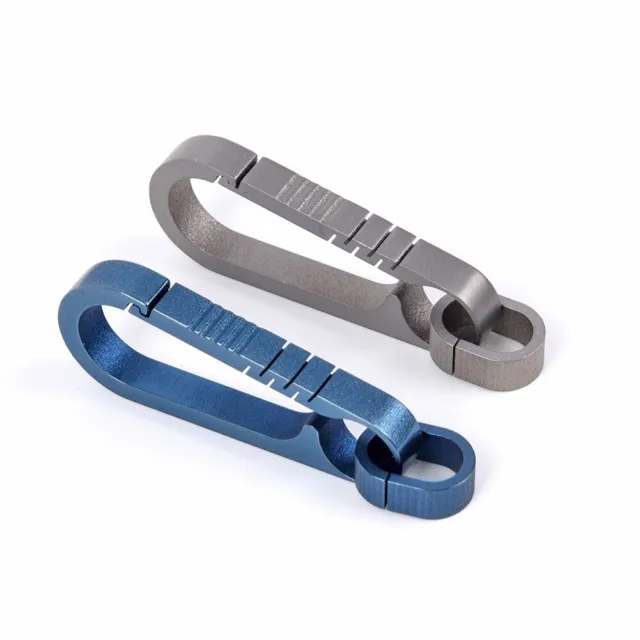 1pc 55x18mm Car Key Titanium Alloy Pendant Keychain Backpack Buckle Accessories