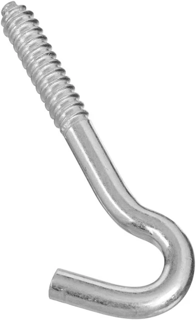 National Hardware N220-830 2154BC Heavy Duty Screw Hook in Zinc Plated,3/8" X 4- 2