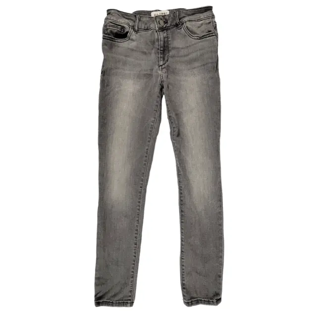 DL1961 Margaux Instasculpt Ankle Skinny Jeans Womens 26 Gray Drizzle Denim Pants
