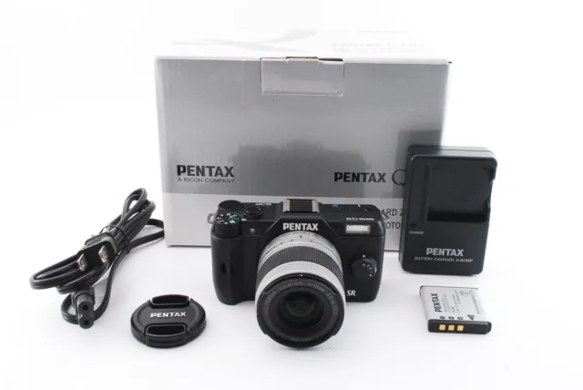 292Shots!! Pentax Q10 Black 12.4MP Digital Camera 02 Lens Japan [Near Mint]#1738
