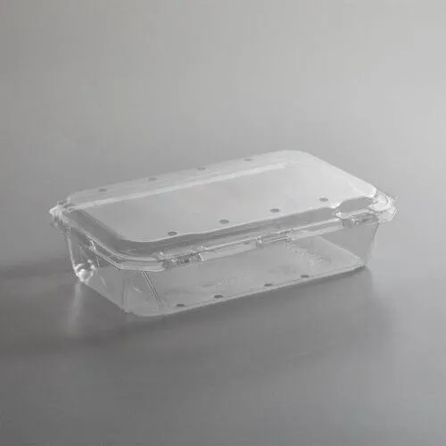 Produce Packaging 3 lb. Clear Vented Clamshell Produce Berry Container 140 PCS 3