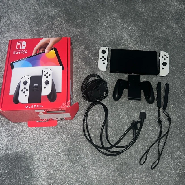 NINTENDO SWITCH OLED Model HEG001 Handheld Console 64GB White £220