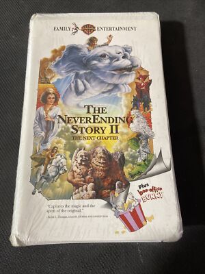THE NEVERENDING STORY 2: The Next Chapter (VHS, 1994) New Free Shipping