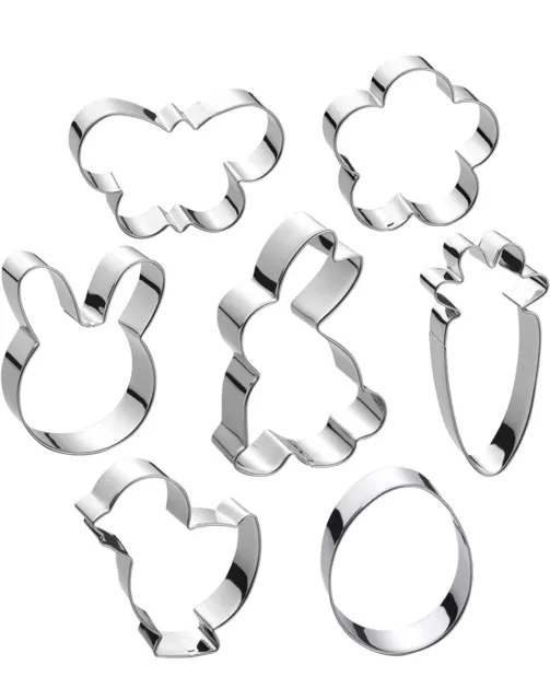 Easter Cookie Cutter 10 Piece Set Bunny, Chick, Flower, Butterfly, Egg, Rabbit