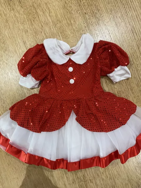 A8769 Little Women dress red sequins small child