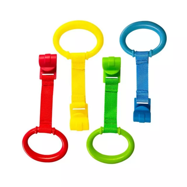 2/4PCS Pendants Hanging Ring Baby Toys Baby Crib Hook Pull Ring For  Playpen