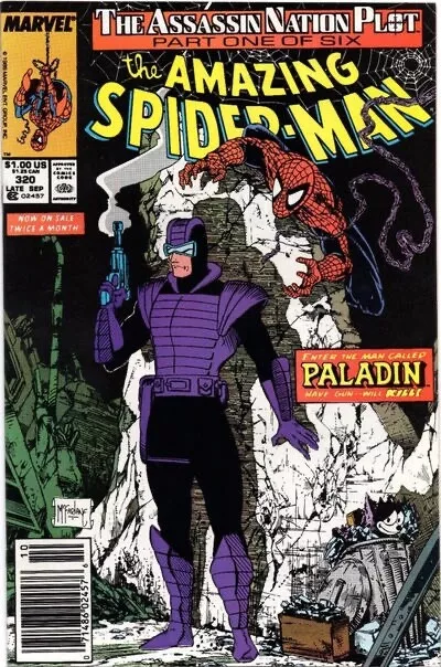 AMAZING SPIDER-MAN #320 VG/F, McFarlane Newsstand Marvel Comics 1989 Stock Image