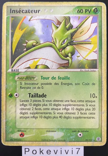 Pokemon Card Insecter 29/112 Rare Block EX Red Fire Green Sheet FR USED