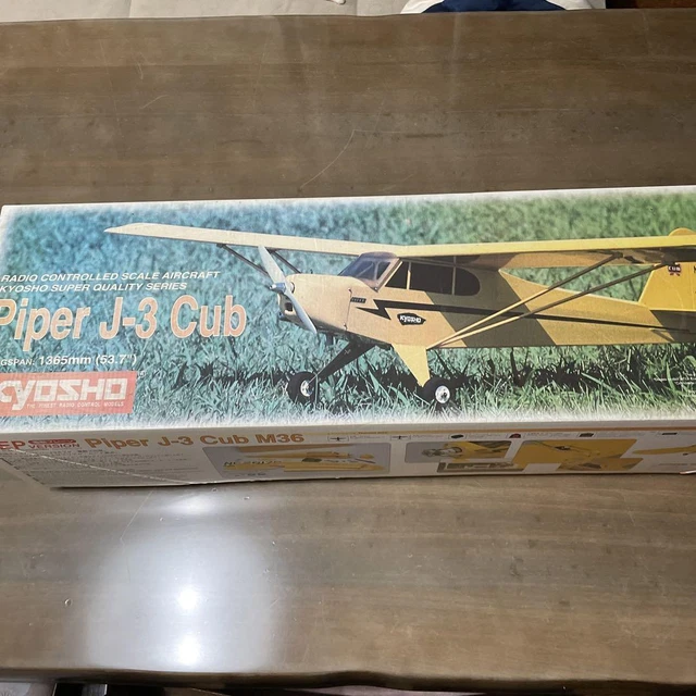Kyosho electric radio-controlled airplane Piper J-3 Cub M36 new unused Kyosho electric radio-controlled airplane Piper J-3 Cub M36 new unused
