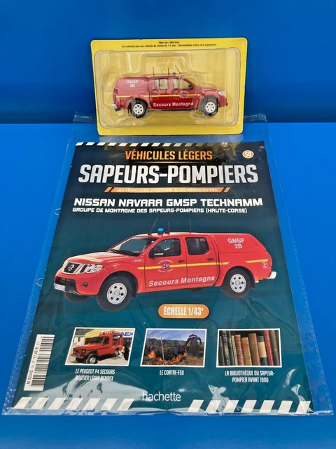 SAPEURS POMPIERS N°50 Nissan Navara Gmsp 1/43 Hachette Collection EUR