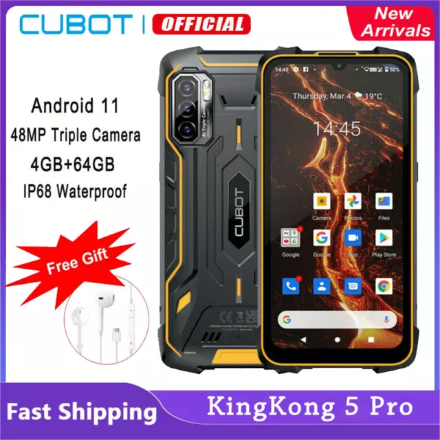 Cubot KingKong 5 Pro 8000mAh NFC 4G Smartphone 64GB Android Handy Ohne Vertrag