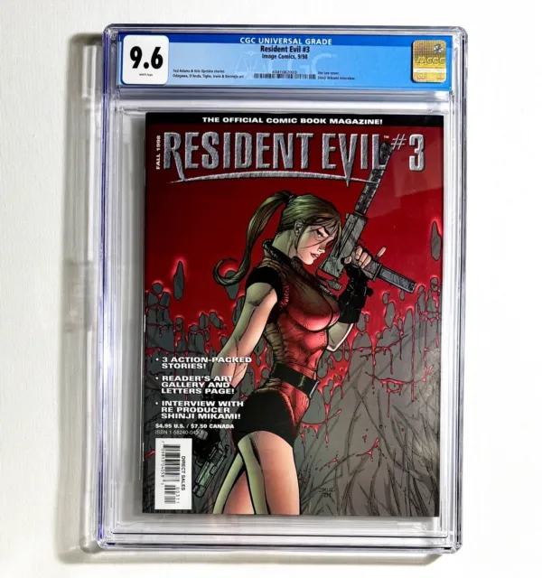 Resident Evil comic magazine issue 3 cgc 9.6 1998 image comics jim lee cover