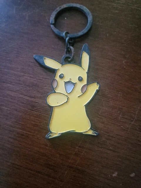 Used Bioworld 2017 Pokemon Metal Pikachu Key Chain Cartoon Character