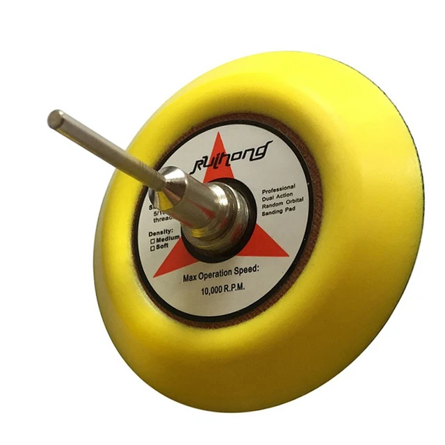 Disque de Ponçage Soutien Patins Collé Flocage Polissage 7.6cm 3mm Tige 75mm