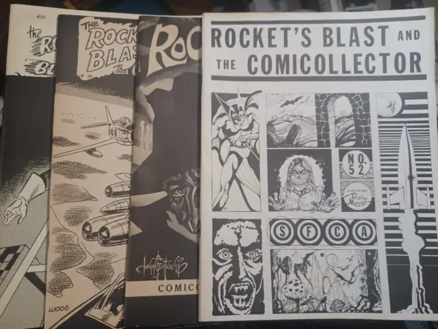 Rocket's Blast and the Comicollector lot, issues 52-64 missing55 & 59, zine 60s