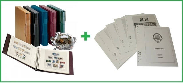 Stamp Album Prophila - 16 Black Pages With Clear Strips, Blue - View #12