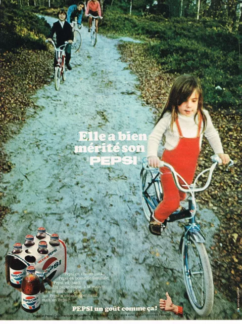 PUBLICITE  1969   PEPSI-COLA  soda bien mérité