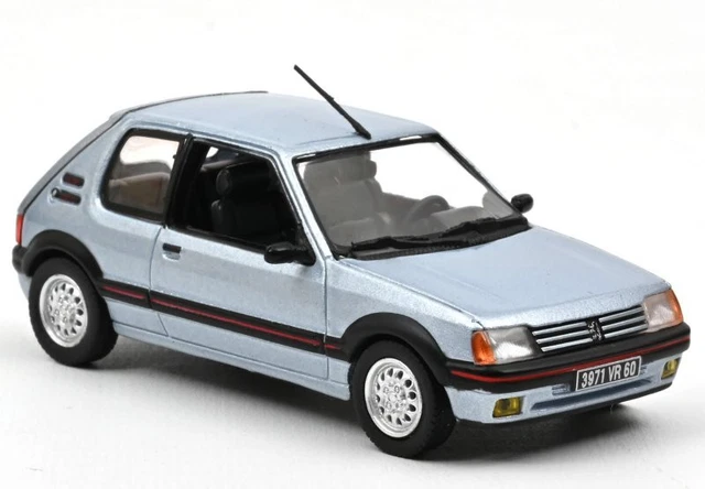 Modèle Réduit ODEON 1:43 Modèle Réduit Peugeot 205 GTi 1.9 1988 Bleu