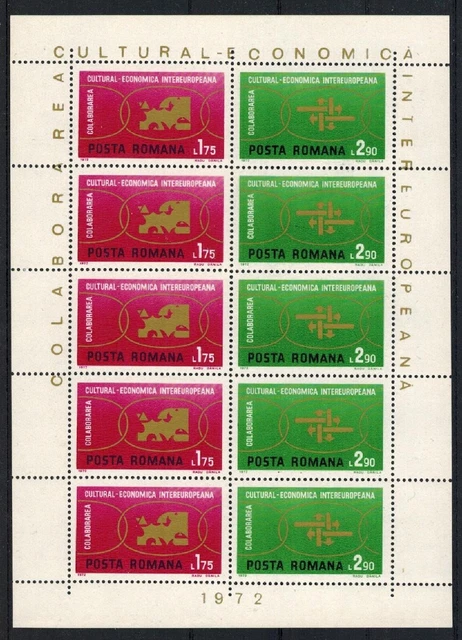 Rumänien MiNr. 3020 + 3021 im Kleinbogen postfrisch ** INTEREUROPA **