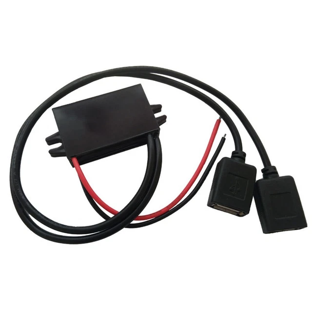 Compact Car Charger Adapter 12V24V to 5V3A USB Converter for Reliable Charging
