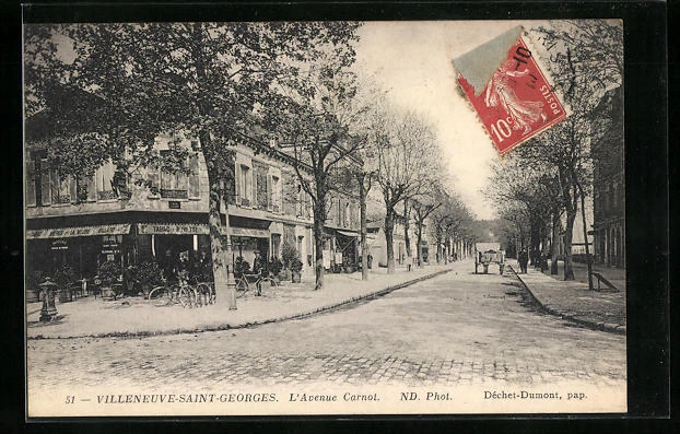 CPA Villeneuve-Saint-Georges, L´Avenue Carnot