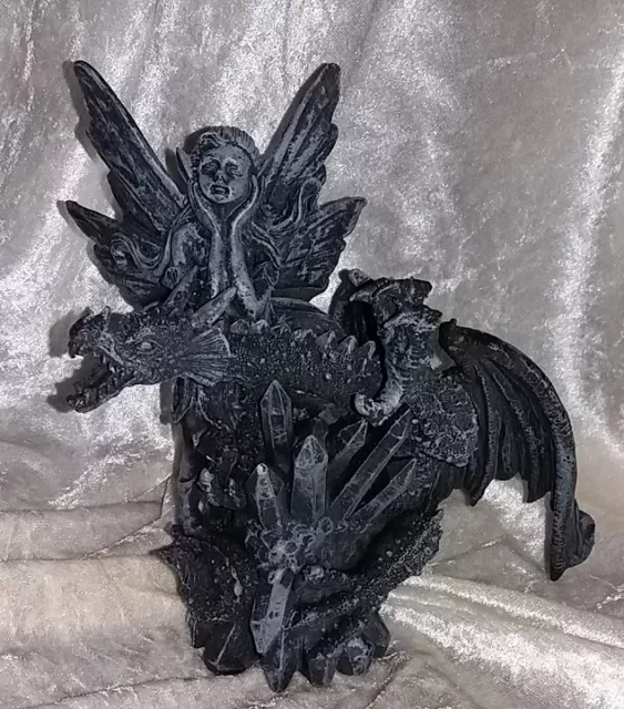 Grande Dragón 18cm Fantasía Elfo Hada Figura de Decoración Dragon Gótico