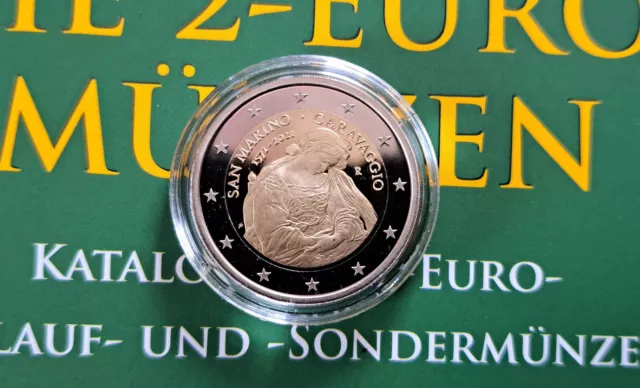 SAN MARINO 2 Euro 2021 "Caravaggio" PP Polierte Platte Proof aus dem KMS