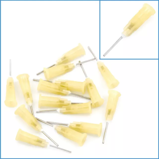 15pcs 19G Syringe Glue Dispenser Plastic Precision Liquid Applicator Gauge Tips