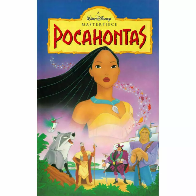 Pocahontas (VHS, 1996) Walt Disney Masterpiece Collection 5741 Clamshell PLAYS