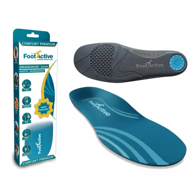 FootActive COMFORT PREMIUM-Für Fersen, Füße, Knie u. Rücken - Bei Fußschmerzen!