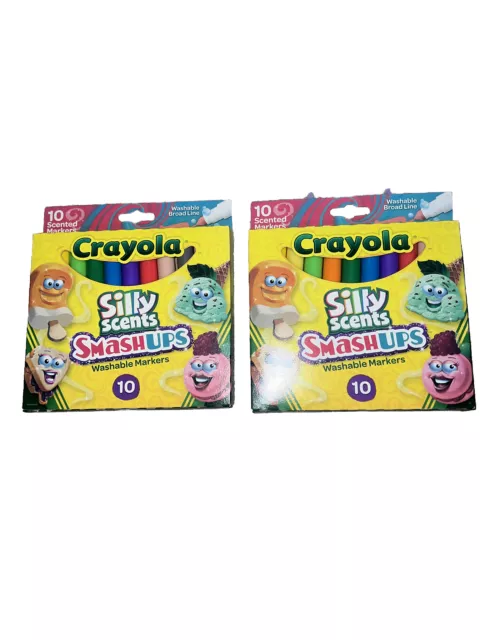 Crayola Silly Scents Washable Scented Markers, 10 Count, Gift for
