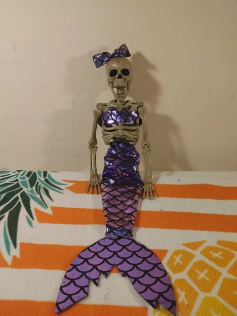 Mermaid Skeleton Brand New HANGING 16" Halloween decor fully articulated