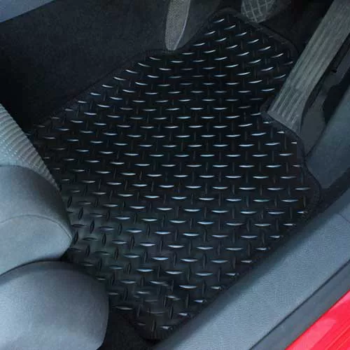 For Land Rover Discovery 4 2013-2016 Tailored 4 Piece Rubber Car Mat Set 8 Clips