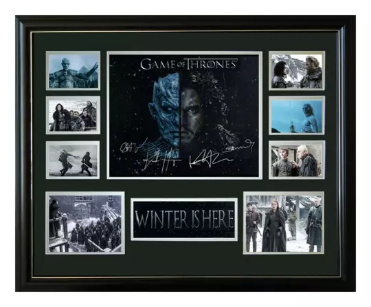 Game Of Thrones Cast Winter Is Here Signed Limited Edition Framed Memorabilia