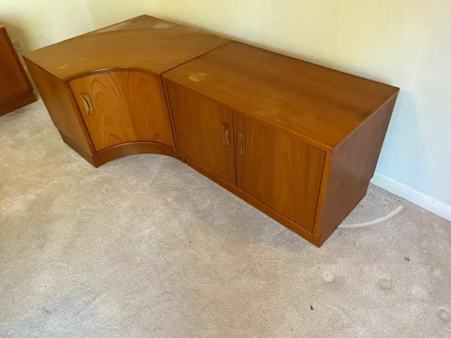 Vintage Mid Century G Plan Fresco Teak Corner Cabinet Cupboard Sideboard