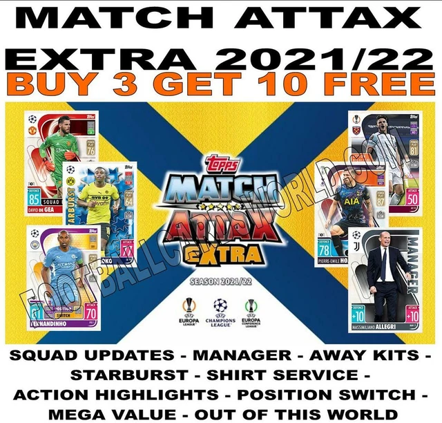 MATCH ATTAX EXTRA 2021/22 21/22 Base Cards Update/ Managers/ Mega