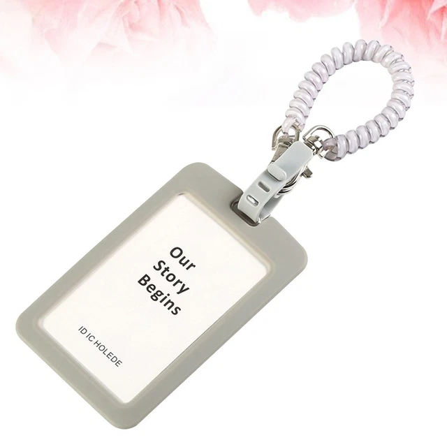 SILICONE ID HOLDER with Spring Rope Luggage Tag Aircraft Luggage ...