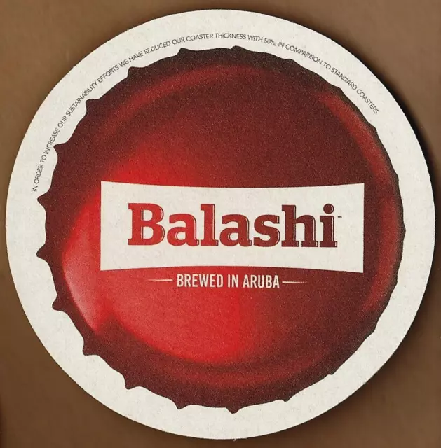 Balashi Brewery Beer Coaster Oranjestad Aruba