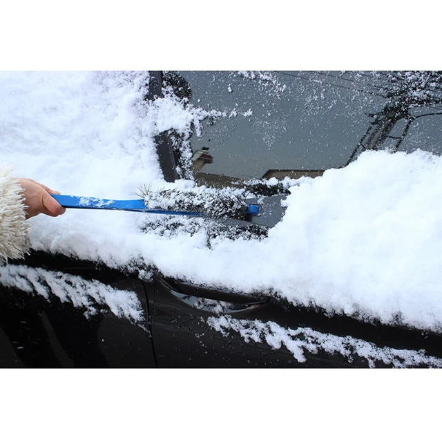 Spazzola da neve 2 in 1 con impugnatura raschietto ghiaccio Squeegee impugnatura antigelo pala da neve