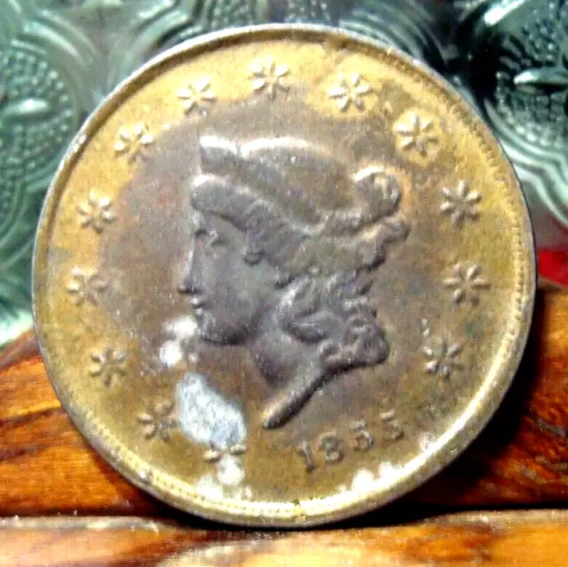 1855 San Francisco 50 Dollar Wass Molitor Medal - Token