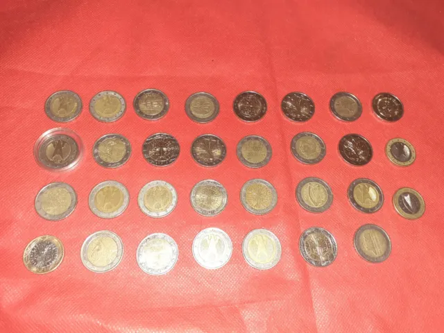 Euro €2 Coins Lot - Collector Error Commémorative Job Lot Pièce 2 Euro