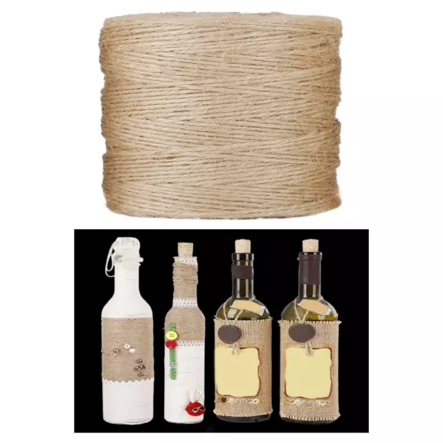 Long Twine String 2mm DIY Jute Twine for Plants Bundling Cat Scratching Post