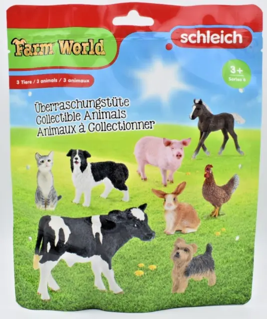 Schleich Farm World Surprise Mystery Blind Bag with 3 different Animals. Germany