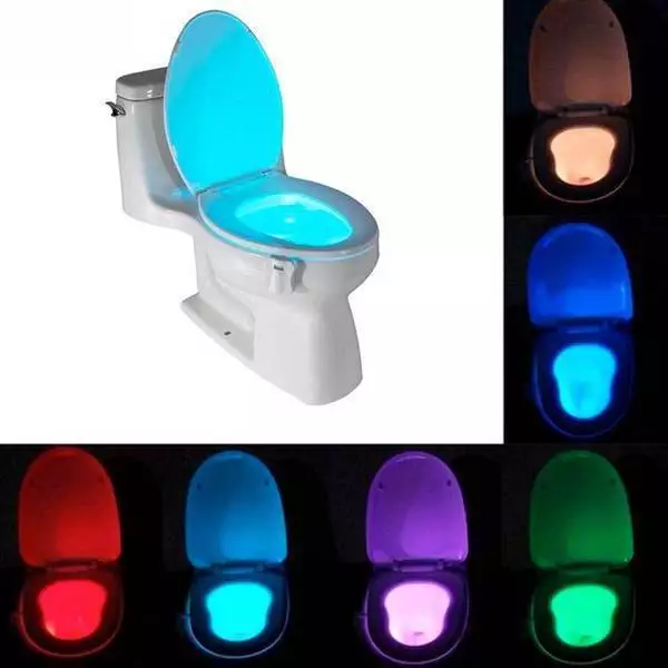 Luce Led Rgb Wc Bagno Water Cesso Notturna Toilette Toilet Sensore Movimento