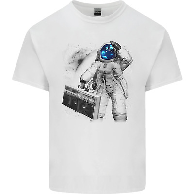 Lo spazio Ghetto Blaster ASTRONAUTA Musica da Uomo Cotone T-Shirt Tee Top
