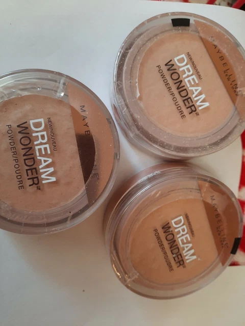 3 MAYBELLINE Dream Wonder Powder 75 PURE BEIGE *SEALED* Pressed powder