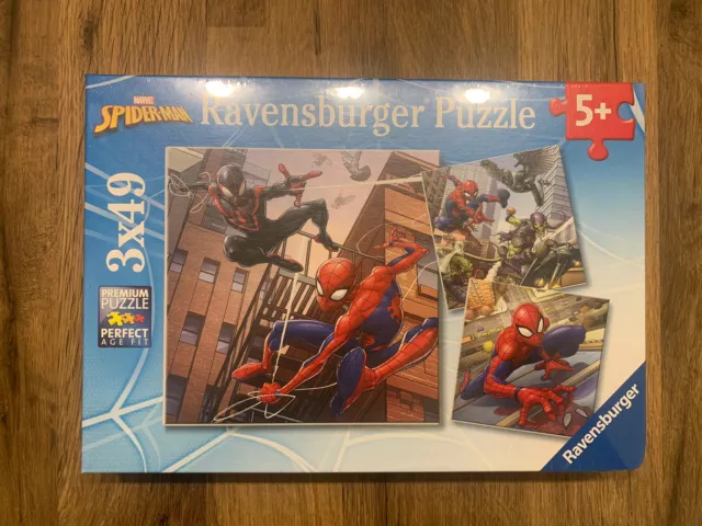 RAVENSBURGER MARVEL SPIDERMAN - 3 x 49 piece Jigsaw Puzzles 007