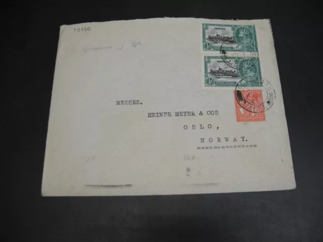 Malta 1935 cover to Norway *10150